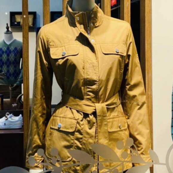 TOMMY HILFIGER *NWOT* Waterproof Trench Coat Raincoat Tan/Camel Size XXS - Picture 11 of 11